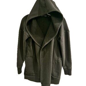 Athleta Prajna Wrap Hooded Sweatshirt/Jacket - Black - Size S